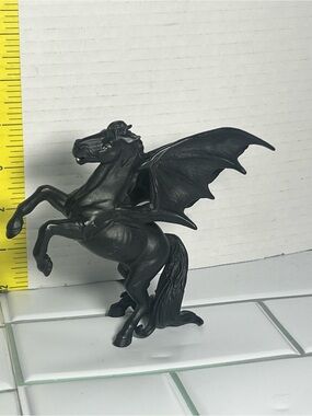 Black Winged Horse Figurine - Decorative Home Accent